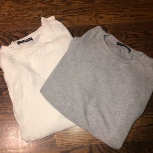 Brandy Melville waffle long sleeve tops